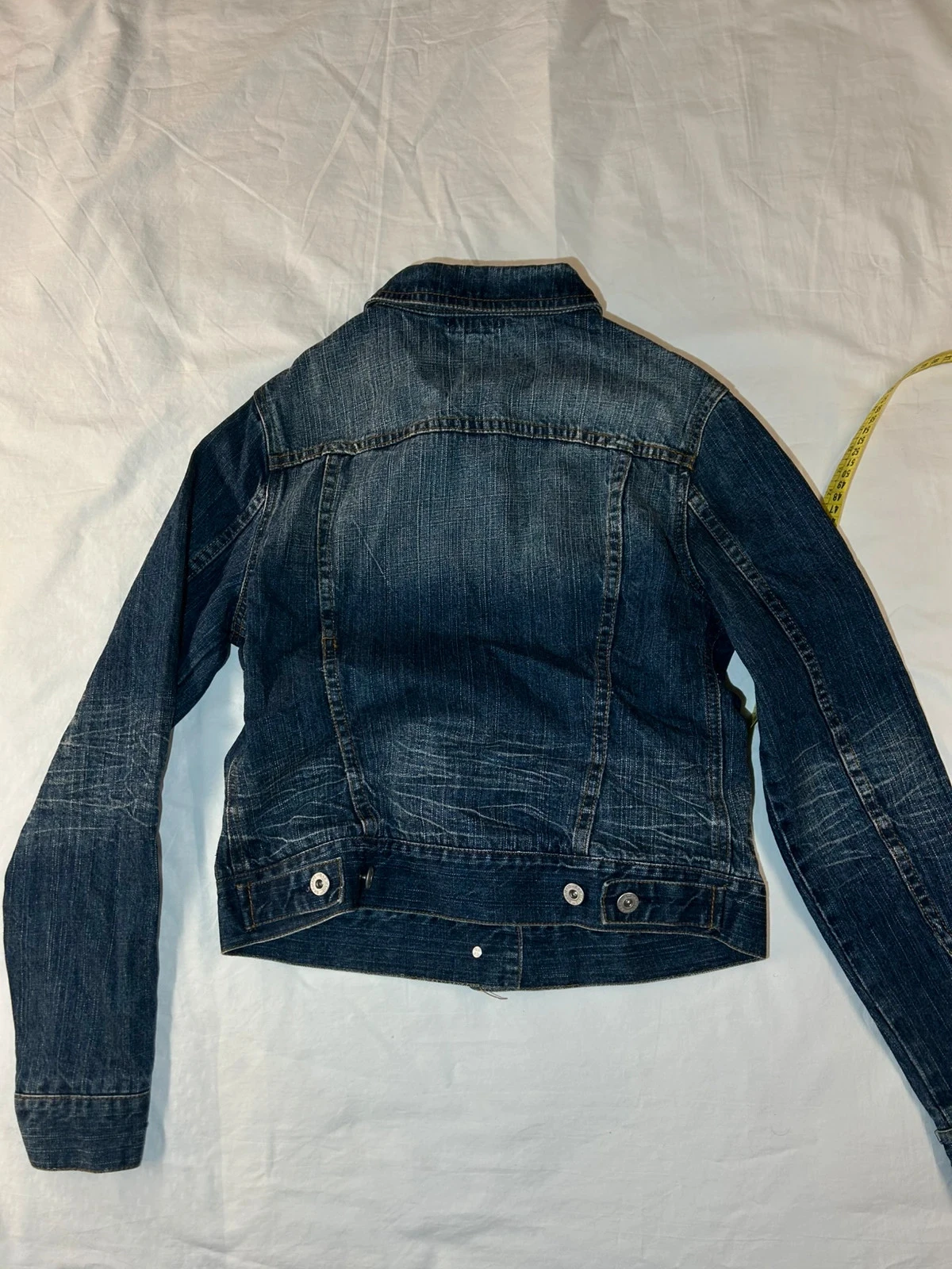 Marineblauwe vintage denim jas bnk baba nuki – photo 13